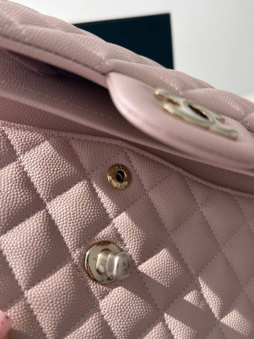 Сумка Chanel Classic Flap Small рожева люкс