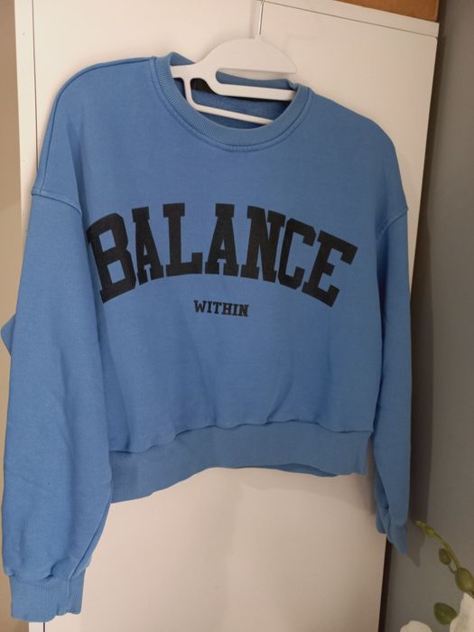 Bluza crop top oversize styl xs