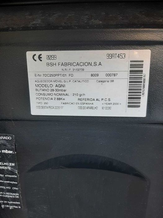 Aquecedor a gás para botija