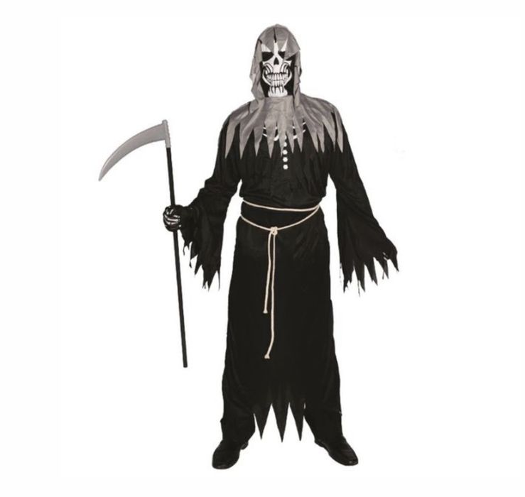 STRÓJ krzyk ŚMIERĆ KOŚCIOTRUP HALLOWEEN kostium przebranie 170-190 cm