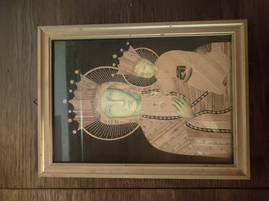 Matka Boska Częstochowska ze słomy