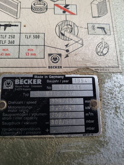 Bomba de Vácuo Becker 250