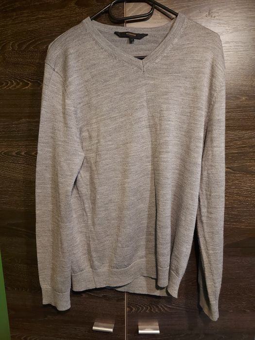 Sweter męski elegancki Reserved szary