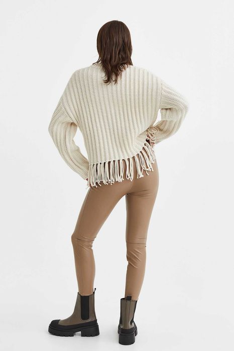 Леггинсы кожзам H&M