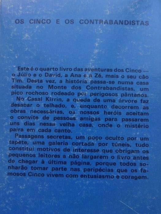 Livro da Colecção "Os Cinco" de Enid Blyton