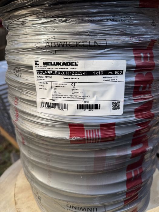 Кабель для сонячних панелей 4-6-10