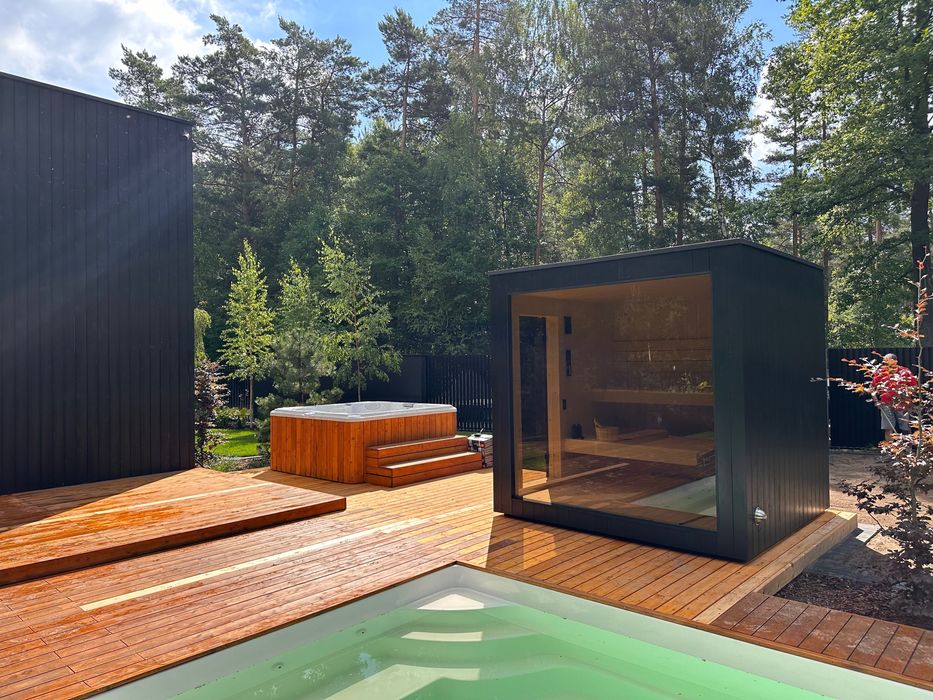 Sauna ogrodowa sauna zewnętrzna 255cm x 240