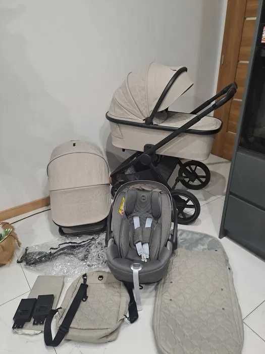 Venicci tinum edge 3w1 fotelik Cybex m Wysylam za pobranie Beżowy