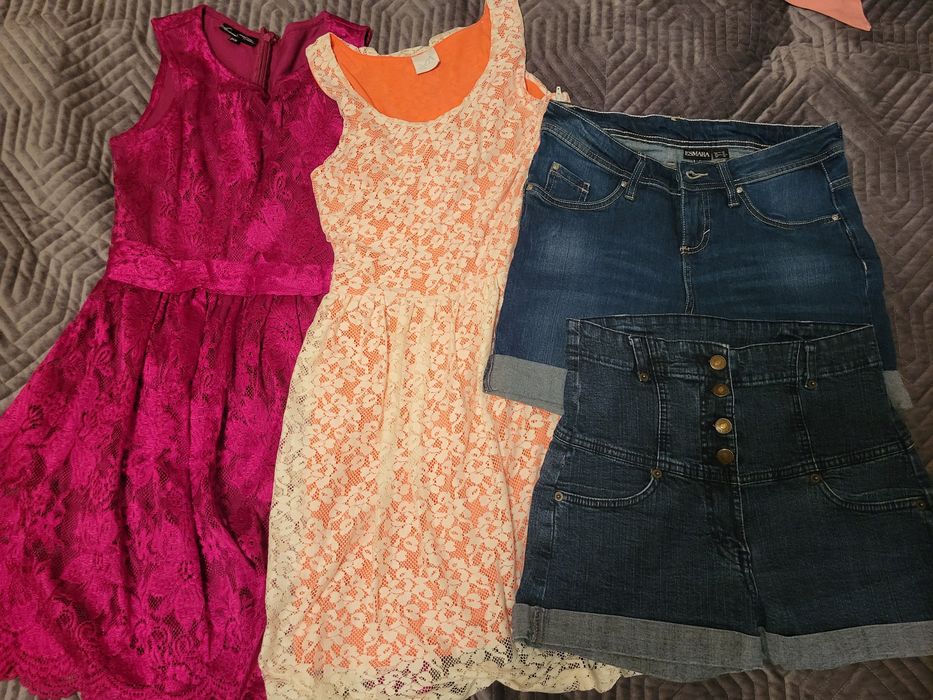 Zestaw  roz.36-38     5 spodenek 2 sukienk SinSay