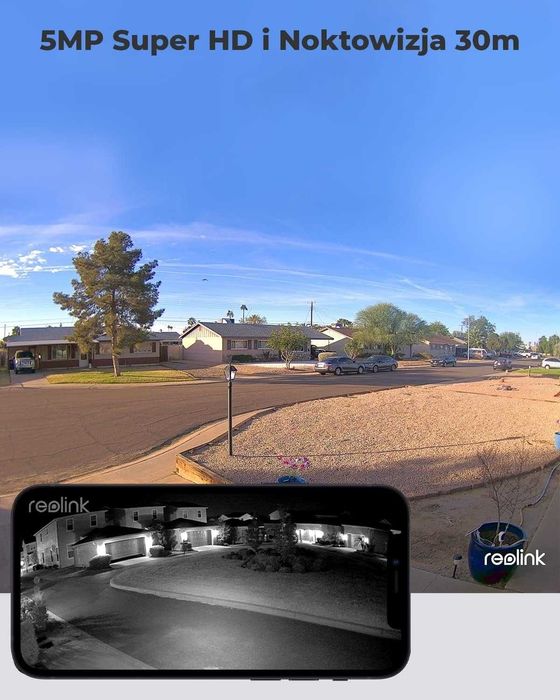 Kamera Zewnętrzna Reolink RLC 510WA 5mpx 2,4/5 GHz Wifi Tryb nocny