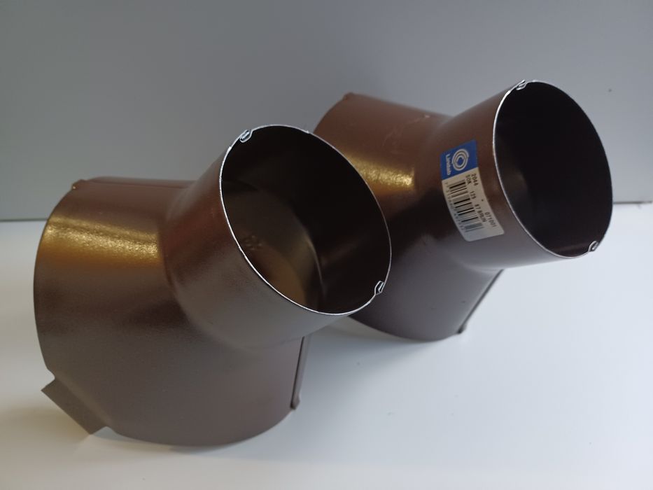 Sztucer, Lej spustowy do rynny Lindab  125/87 brązowy