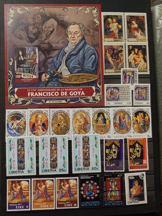 Продам чистые марки. Живопись. Искусство.