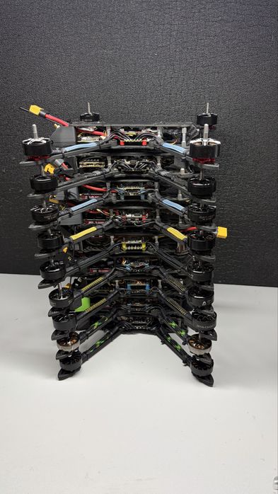 Власна збірка fpv 7 дюймів (мікс б/у та нових запчастин) Приймач на вибір 915 або 2.4