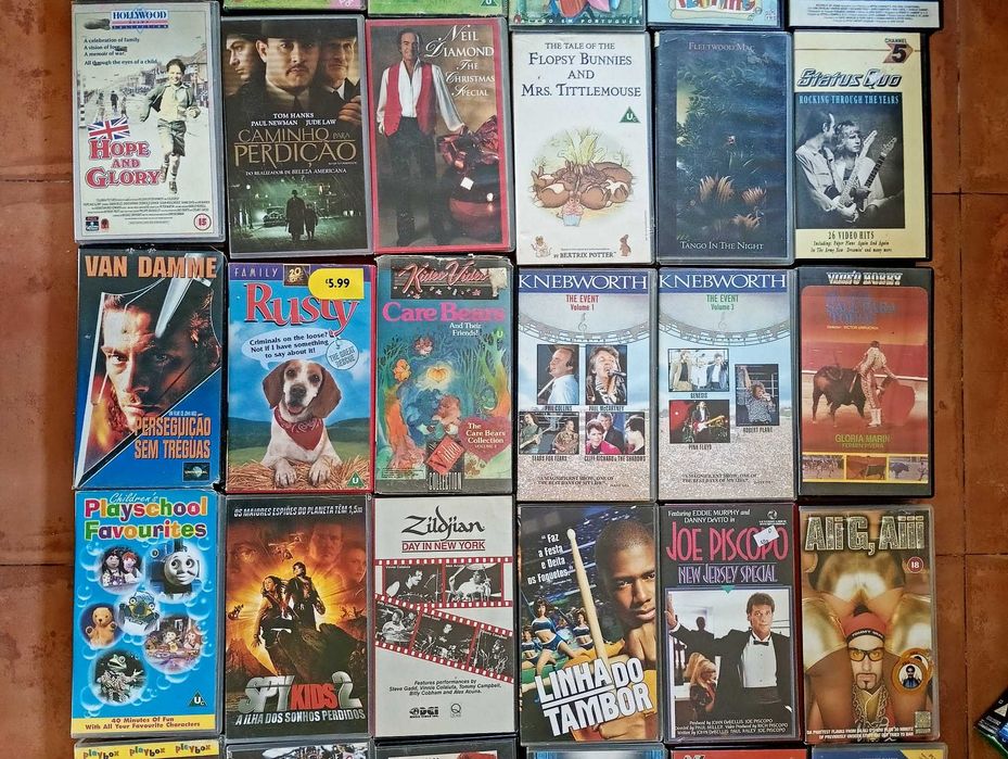 Cassettes VHS 2€ cada