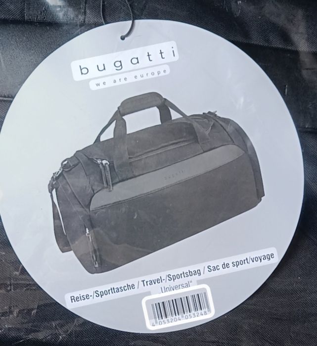Bugatti Спортивна сумка для чоловіків і жінок, дорожня сумка. Оригінал
