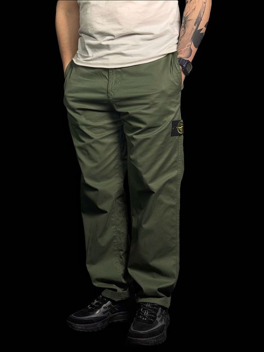 stone island green type re cargo pants оригинал