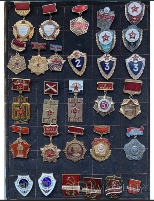 Значки Спартокиада 70шт.Значки военные и общественные 29 шт.