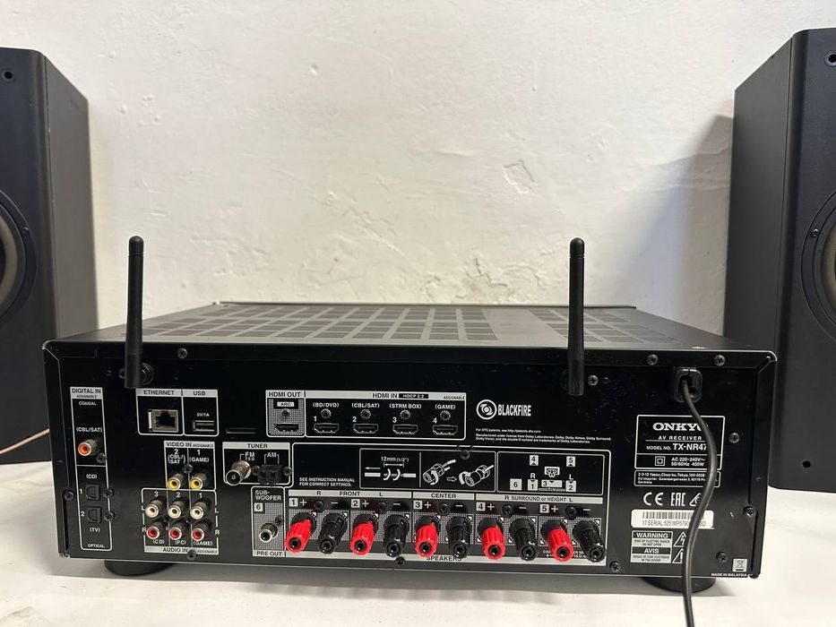 Pilot! 5,1 Amplituner Onkyo TX-SR 474, 5*135Watt, Wi-Fi, Bluetooth, Ai