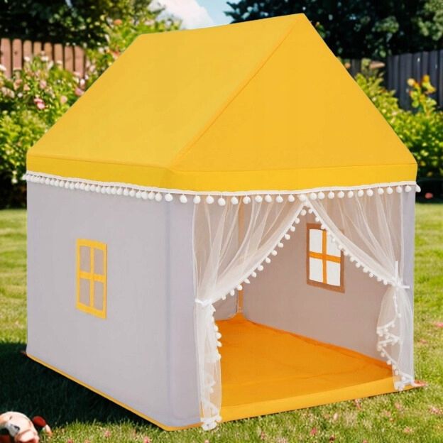 Namiot Domek Dla Dzieci COSTWAY Tipi Do Ogrodu Domu Mata Bawełna