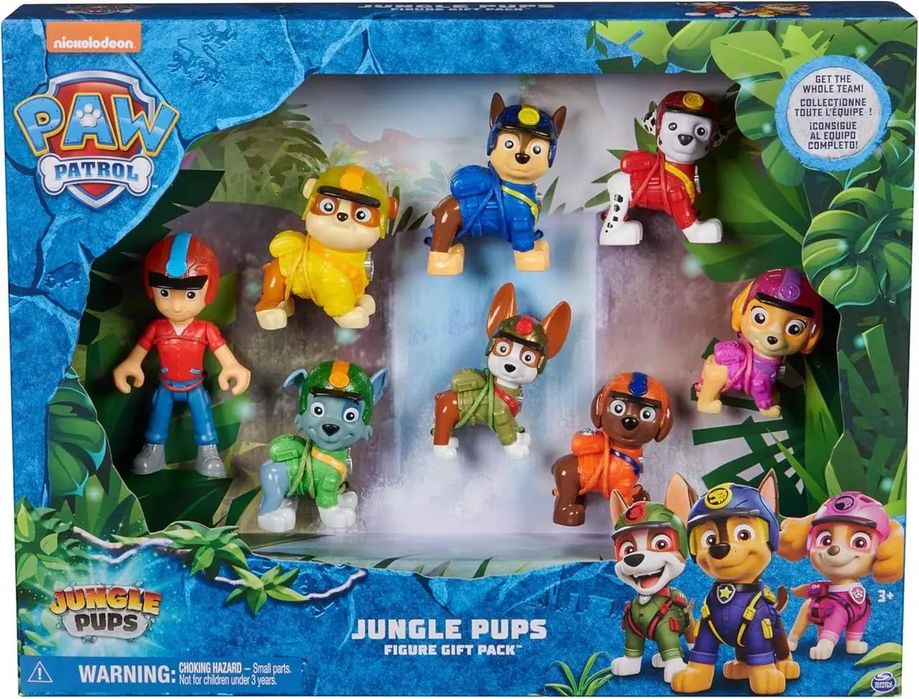 Щенячий патруль набор 8 щенков Paw Patrol Jungle Pups Action Figures