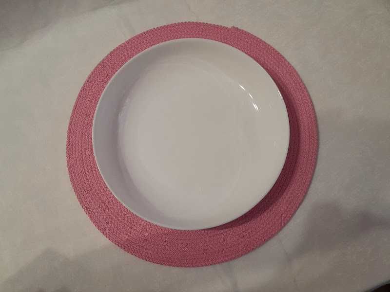Підтарільники рожеві круглі Декор, турбота для столу Handmade Placemat