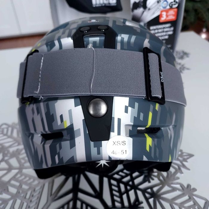 Nowy zestaw kask narciarski + gogle XS-S (48-51cm)