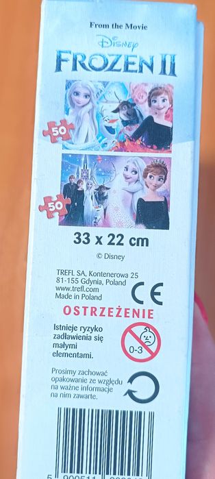 Пазлы "Холодне серце" 2 шт по 50 ел. Trefl, 4+