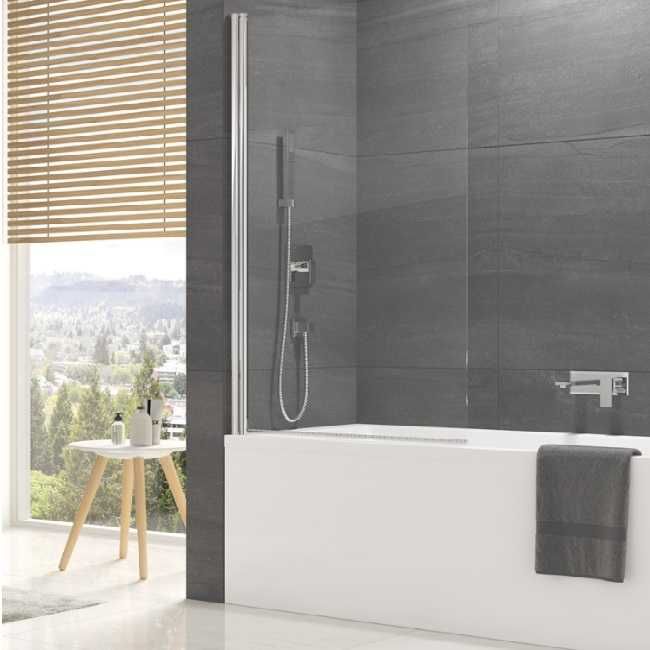 Душова шторка для ванни SanSwiss OCELIA OCEB10805007 (80х140 см.)