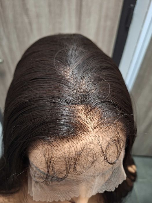 Długa Falowana Ciemna Peruka Na Koronkowej Siateczce Lace Front Wig