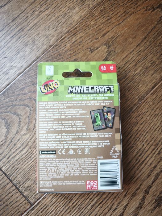 Karty do gry UNO MINECRAFT nowe!!!