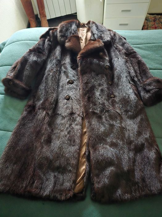 Sobretudo de vison para homem