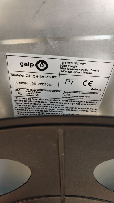 Aquecedor a gás Galp