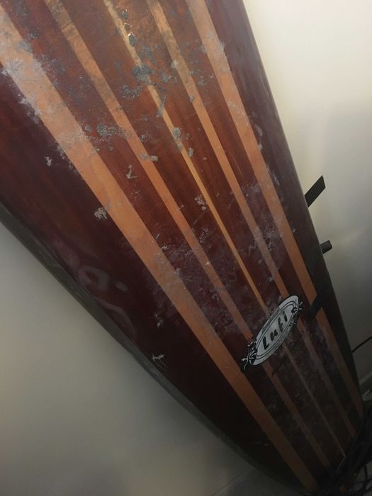 SURF LONGBOARD LUFI 9´2 usada folheada a madeira Massamá E Monte