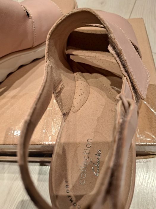 Clarks damskie sandaĺki, nowe,40 26cm