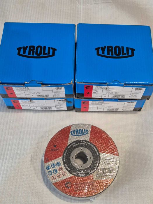 Tarcza do cięcia metalu TYROLIT 125 x 1,0 INOX szybka i ostra 25 szt