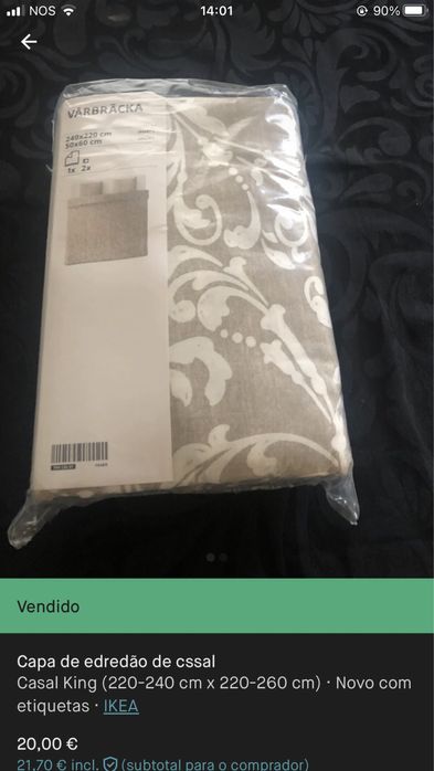 Caoa de edredao de casal.