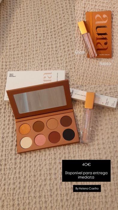Gloss e paleta Aura by Helena Coelho