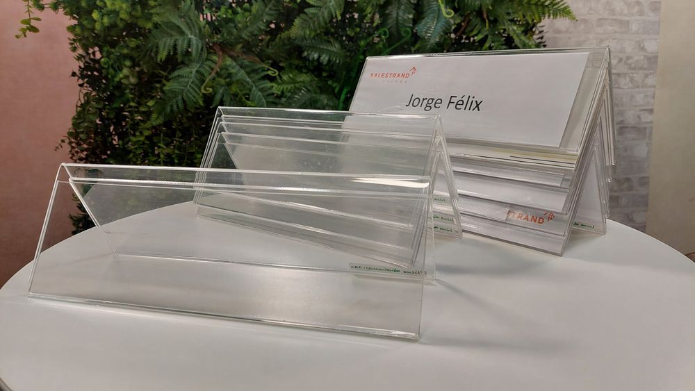 10 suportes acrílico cristal