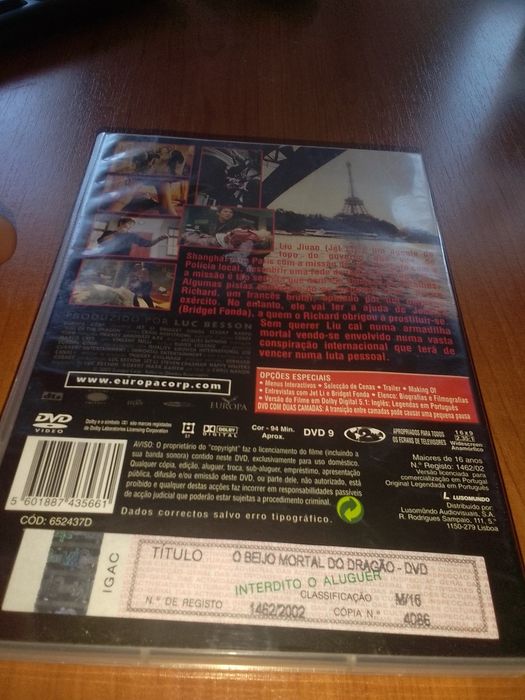 Dvd filme o beijo do dragão