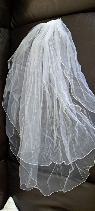 Suknia ślubna ciążowa 160 cm. - zestaw.