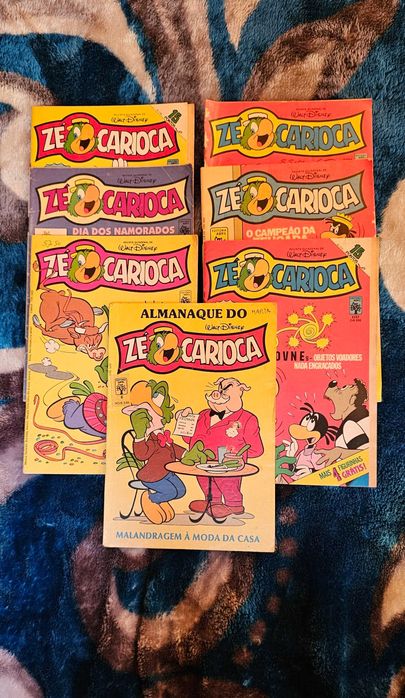 Zé Carioca - 7 revistas anos 80 - Disney