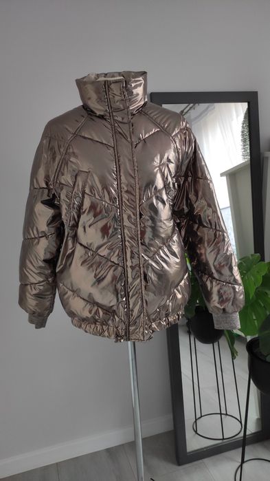 Kurtka złota metaliczna r.XS-L H&M