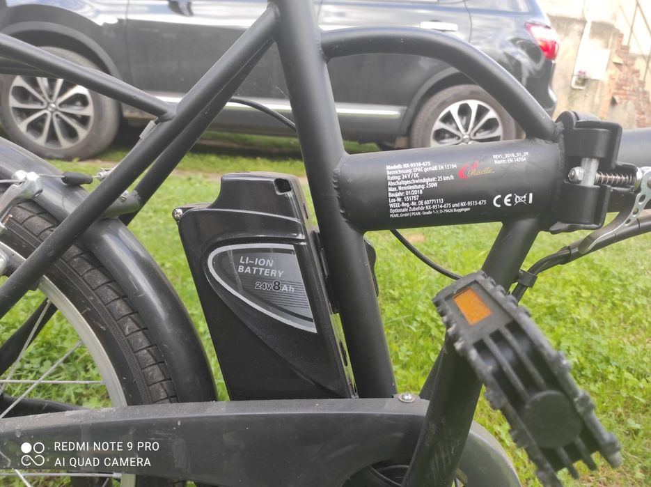 Elektryczny składany  rower marki erädle