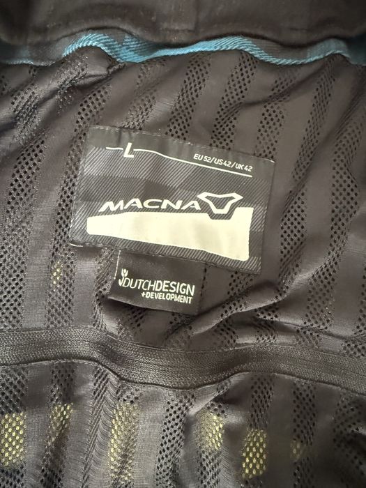 Kurtka macna niebieska krata motocykl quad