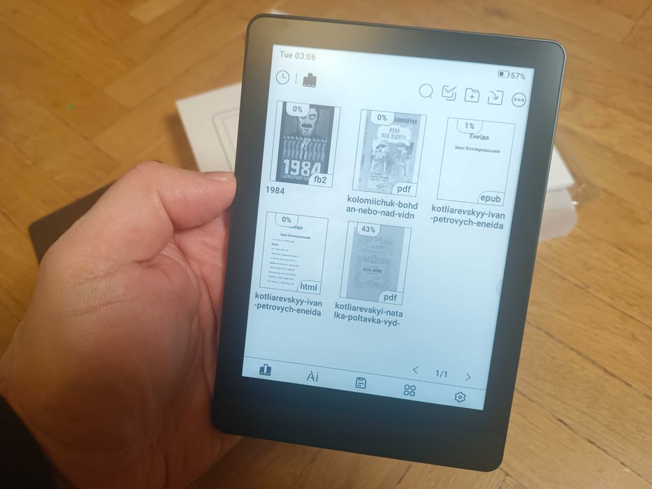 Bigme Read - електронна книга 6 дюймів E-Ink, з підсвіткою на Android
