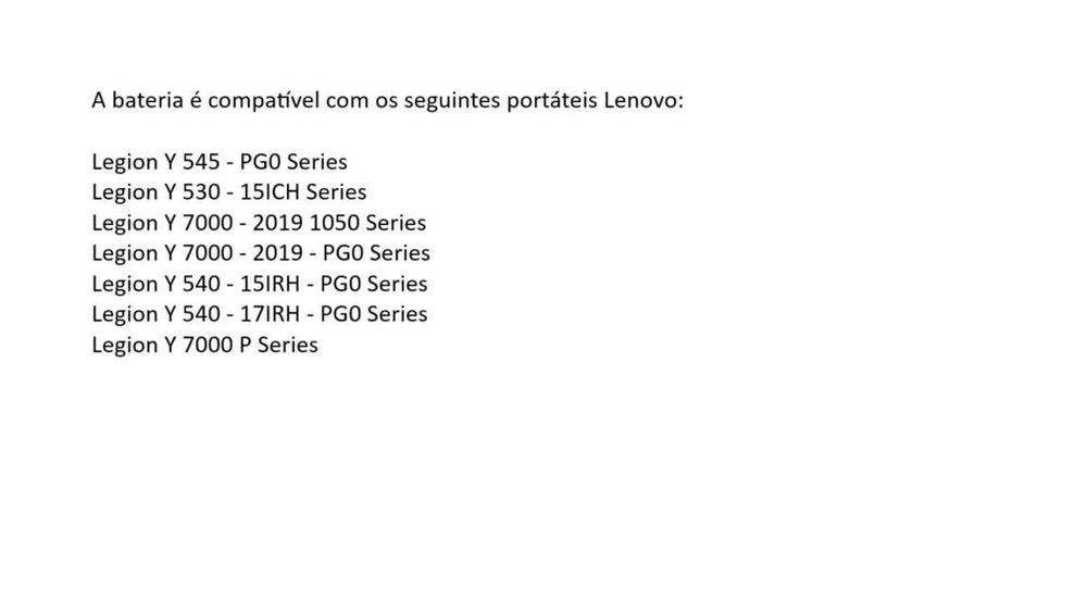 Bateria nova para portátil Lenovo  com fatura e garantia.