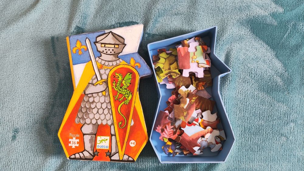 Puzzle Djeco, Cavaleiro com Dragão, 36 Peças
