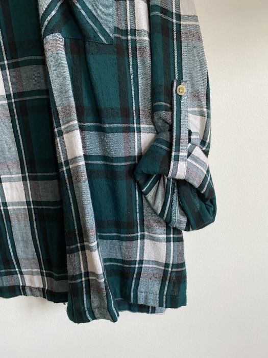 Camisa xadrez tons verde Primark