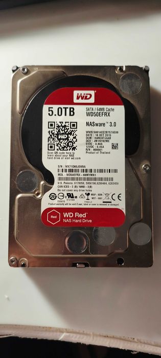 Disco 5TB WD em Muito bom estado quase nunca utilizado, verificado com Cristaldiskinfo inclui info.