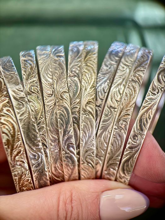 Bransoletki | Warmet | Bangle | Srebro pr 3 | Stan bardzo dobry | Biżuteria PRL | Vintage